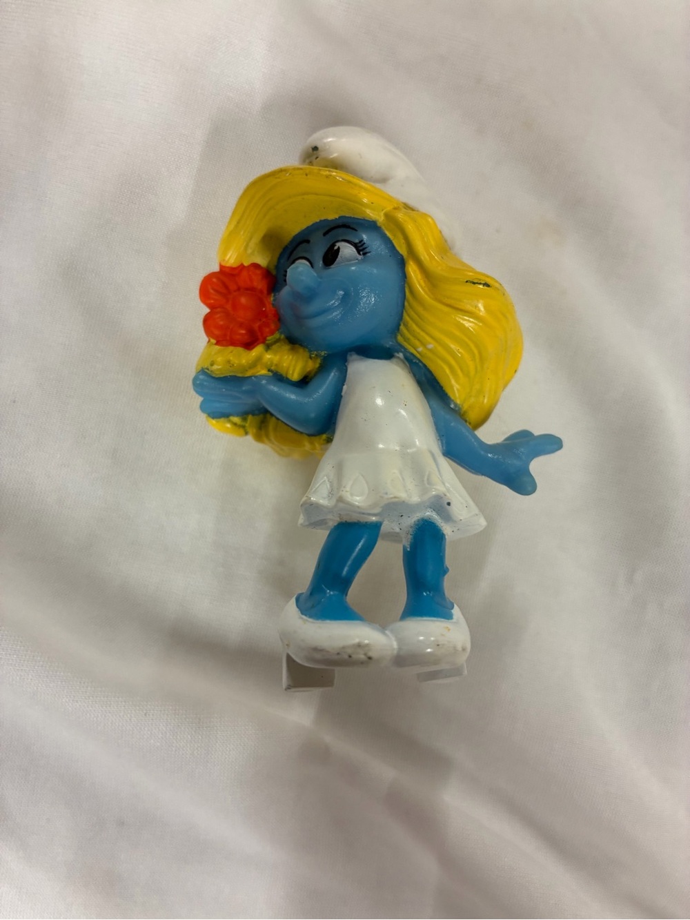 Smurfette Smurf Collectible Figurine McDonalds Happy Meal Toy 2011 PEYO PVC